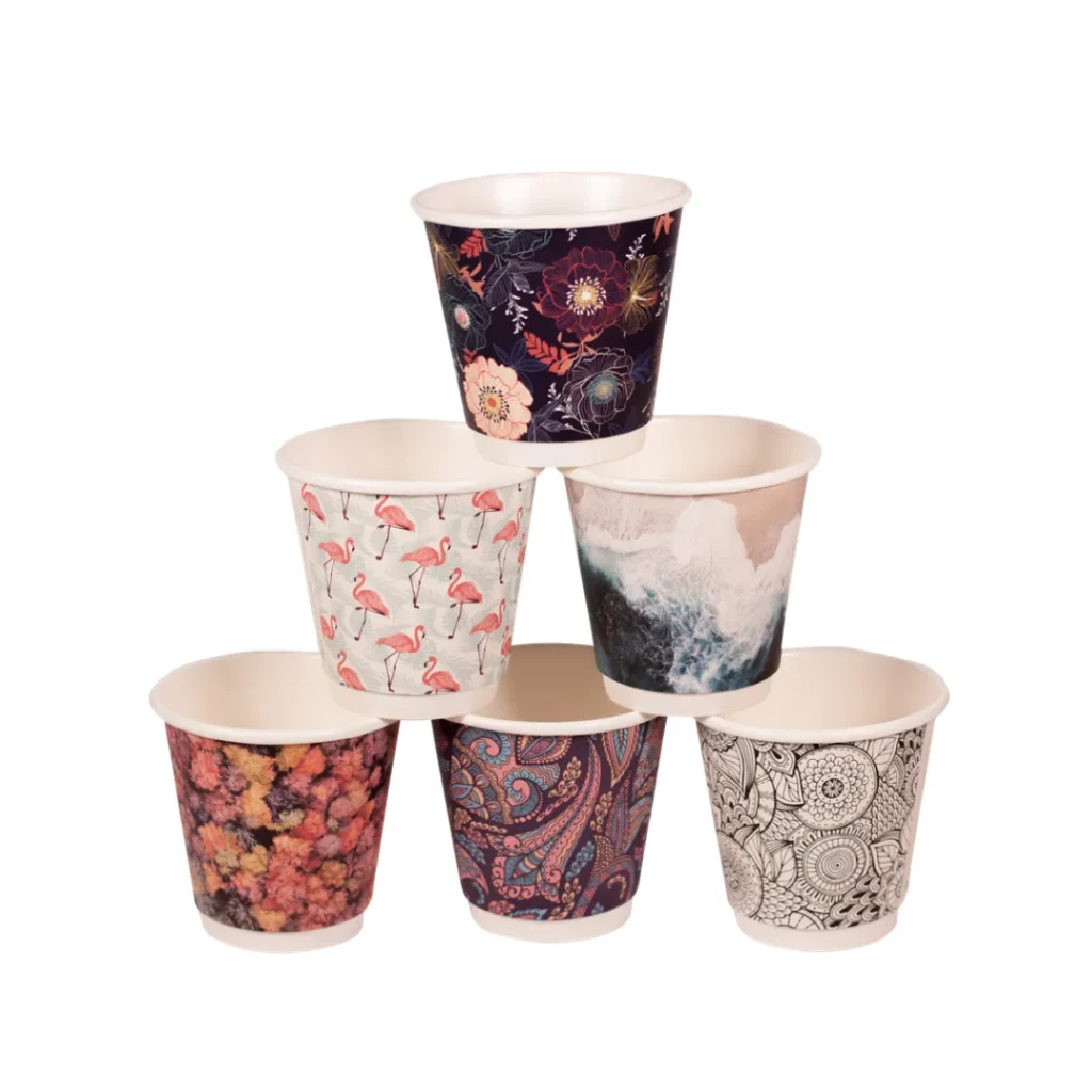 8oz Double Wall Printed Hot Cups
