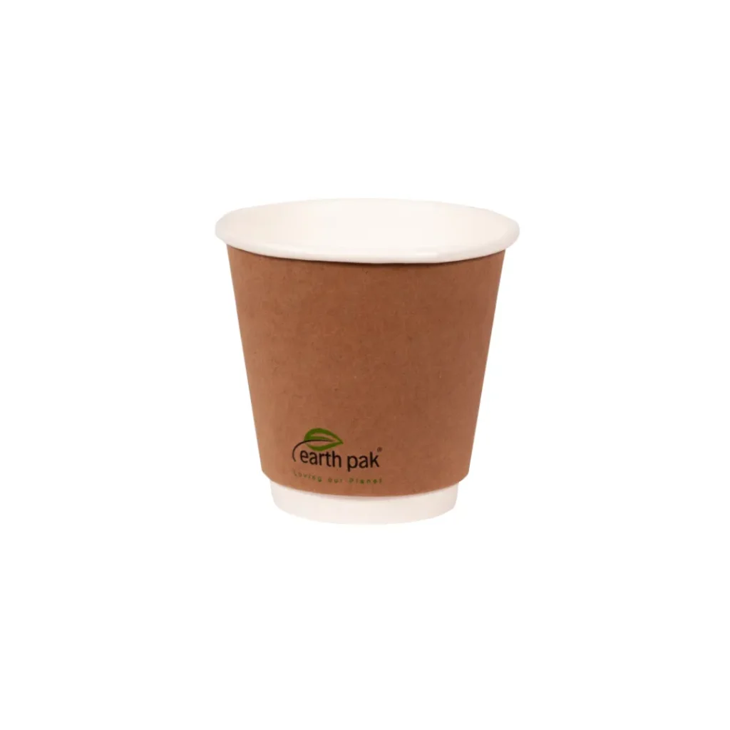 8oz Double Wall Kraft Hot Cups