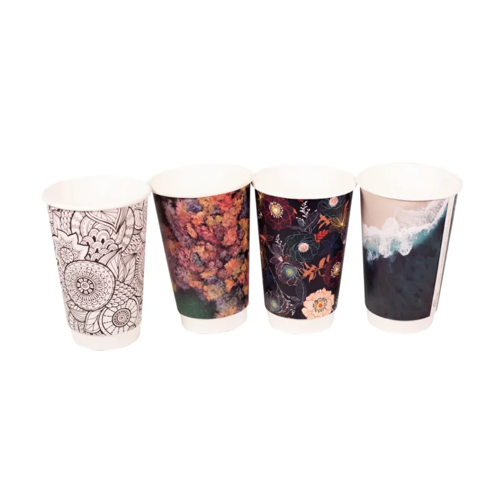 16oz Double Wall Printed Hot Cups