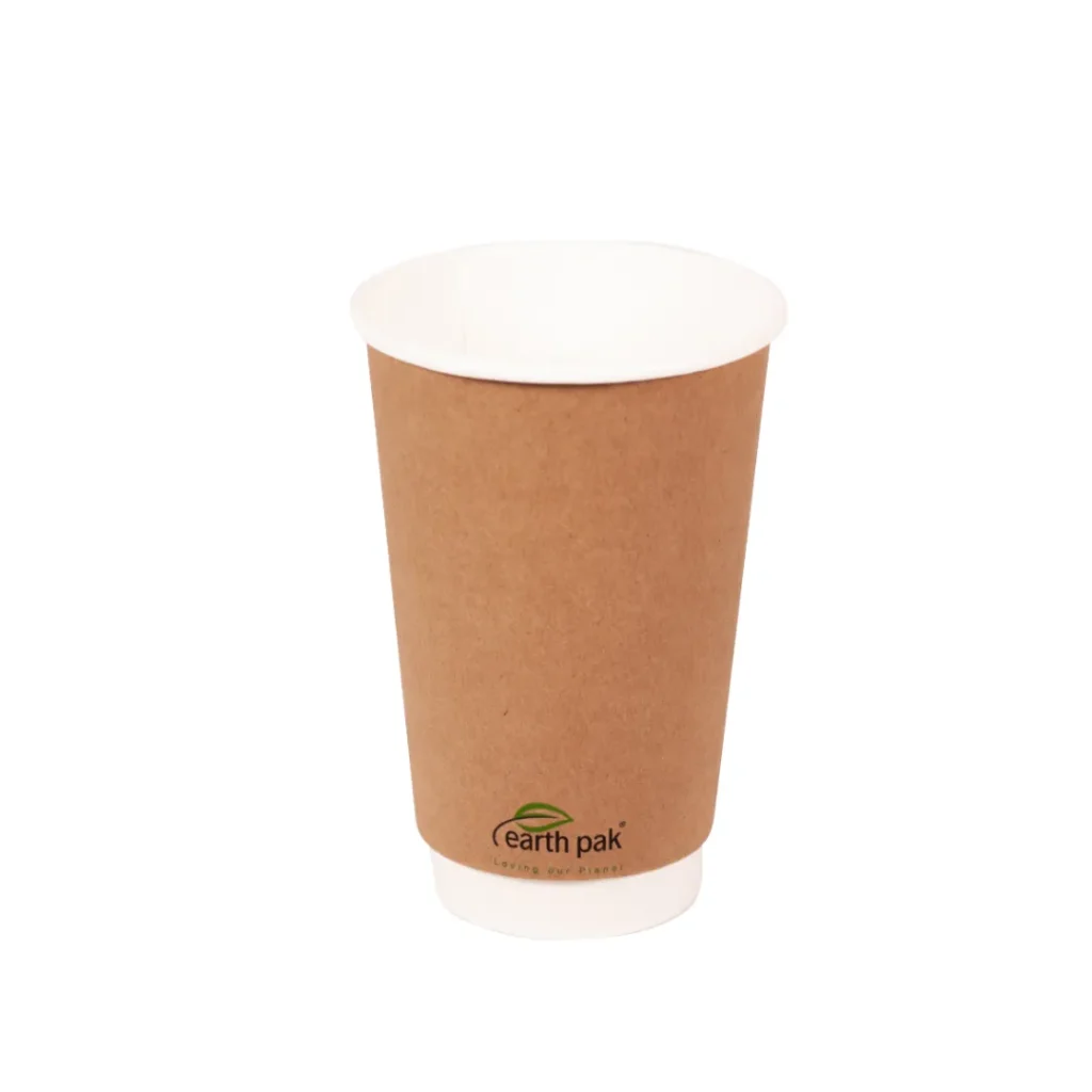 16oz Double Wall Kraft Hot Cups