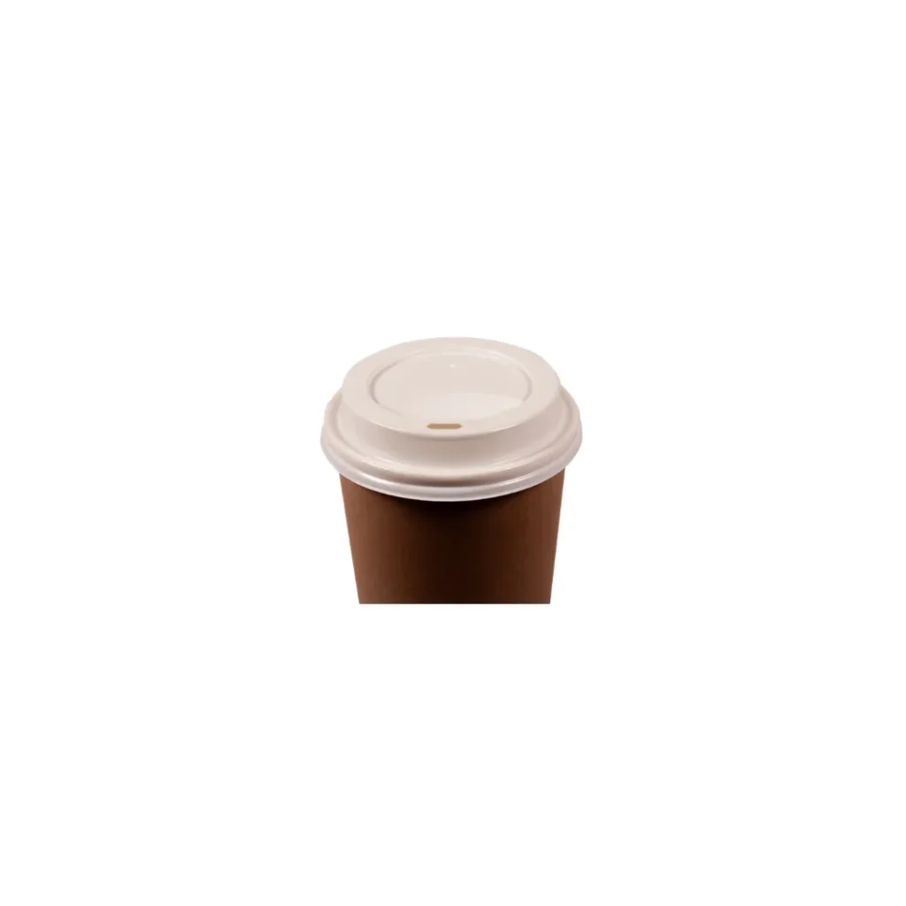 Hot Cup Pulp Lid - White